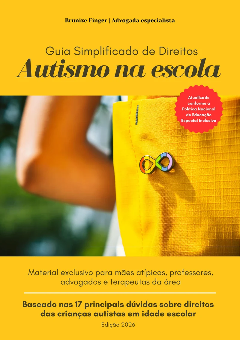 Capa do e-book Autismo na Escola da Dra. Brunize Finger
